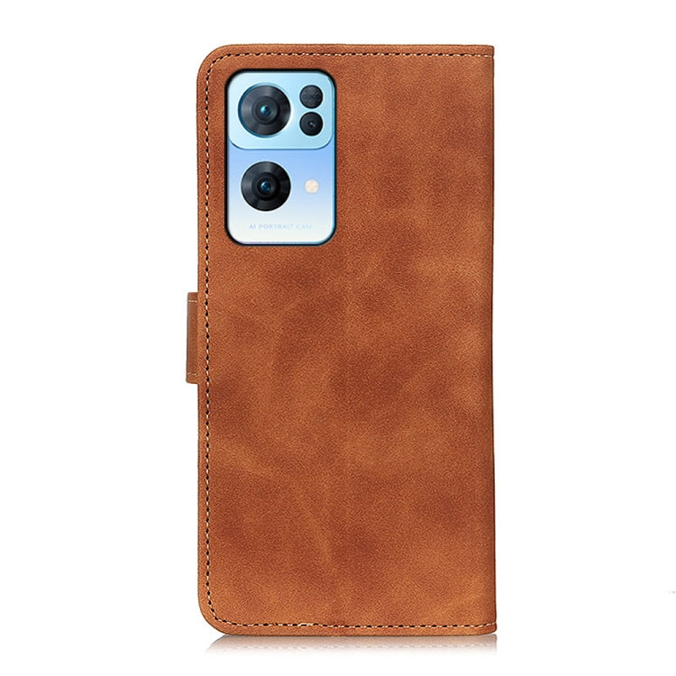 For OPPO Reno7 Pro 5G KHAZNEH Retro Texture Horizontal Flip Leather Phone Case