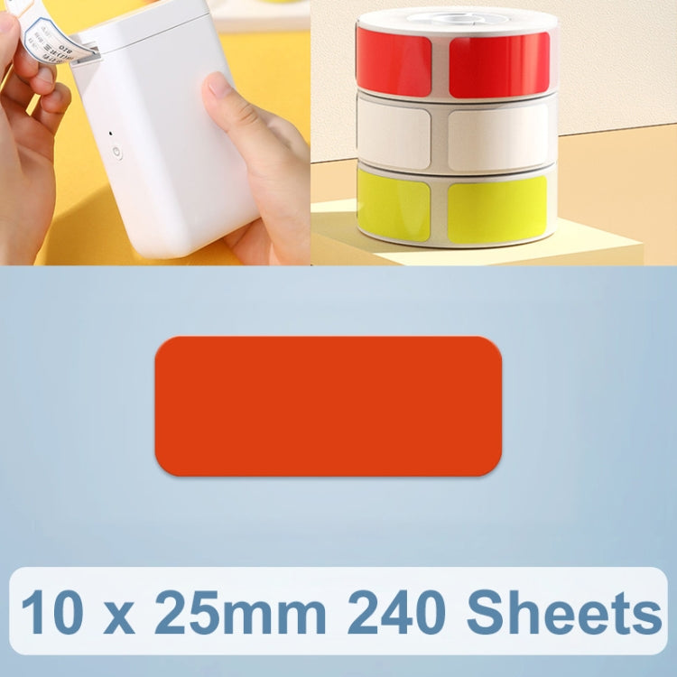 10 x 25mm 240 Sheets Thermal Printing Label Paper Stickers For NiiMbot D101 / D11