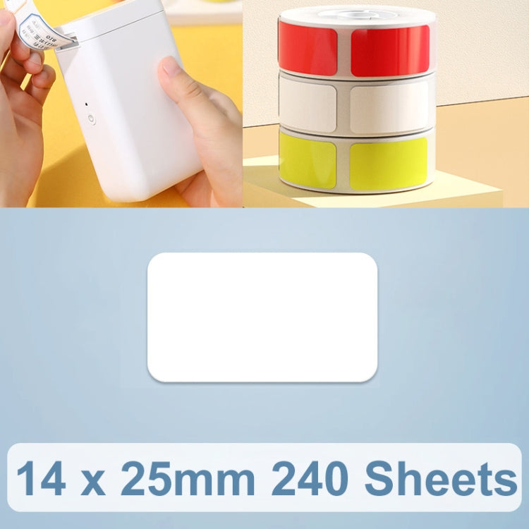 14 x 25mm 240 Sheets Thermal Printing Label Paper Stickers For NiiMbot D101 / D11
