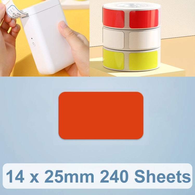 14 x 25mm 240 Sheets Thermal Printing Label Paper Stickers For NiiMbot D101 / D11