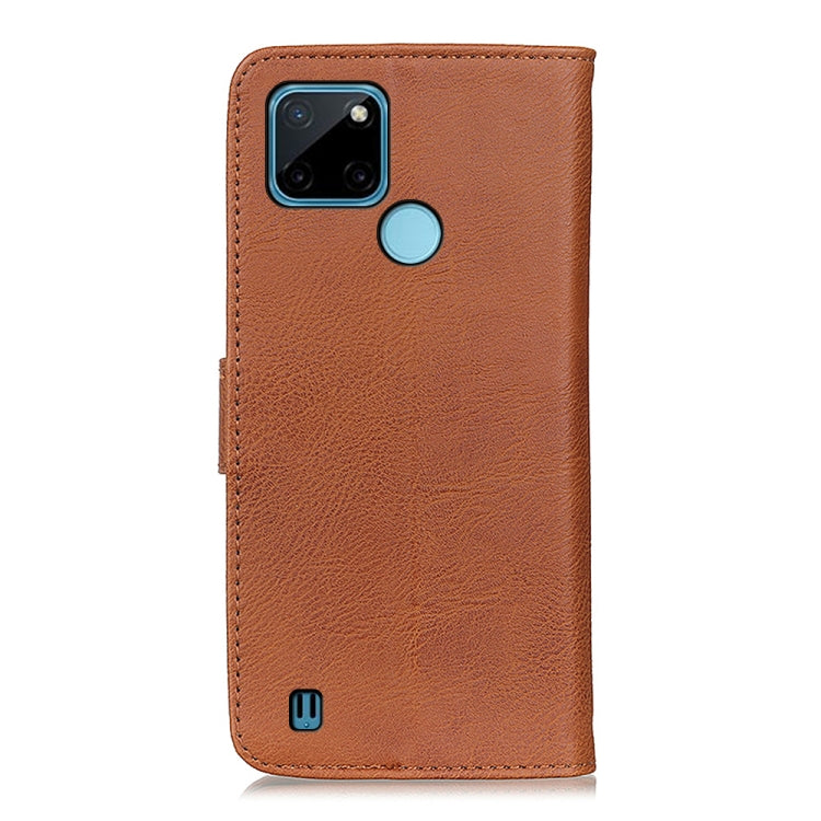 For OPPO Realme C21Y / C25Y KHAZNEH Cowhide Texture Horizontal Flip Leather Phone Case