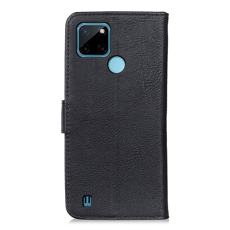 For OPPO Realme C21Y / C25Y KHAZNEH Cowhide Texture Horizontal Flip Leather Phone Case