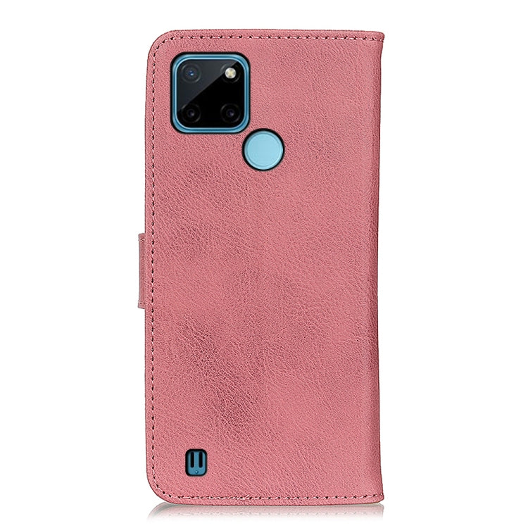 For OPPO Realme C21Y / C25Y KHAZNEH Cowhide Texture Horizontal Flip Leather Phone Case