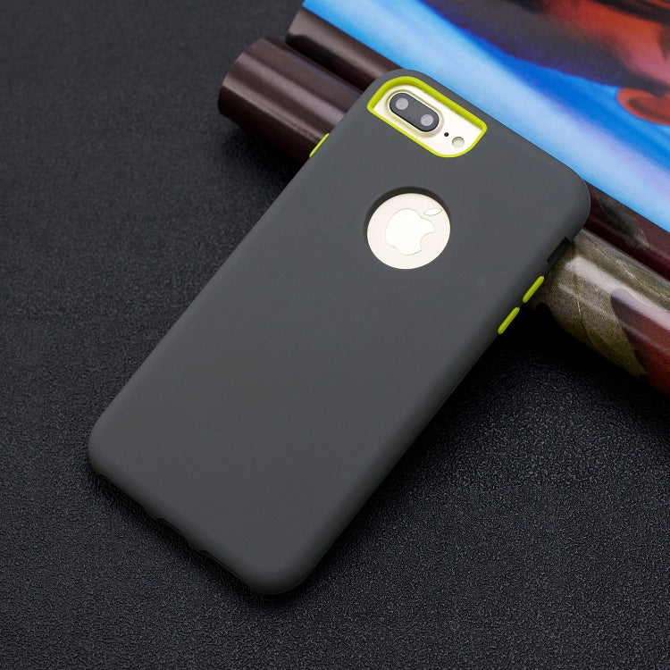 For iPhone 8 Plus / 7 Plus 3 in 1 Shockproof PC + Silicon Case