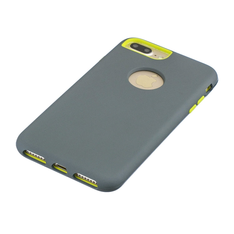 For iPhone 8 Plus / 7 Plus 3 in 1 Shockproof PC + Silicon Case