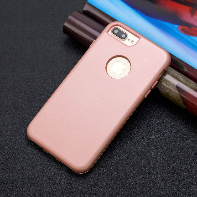 For iPhone 8 Plus / 7 Plus 3 in 1 Shockproof PC + Silicon Case