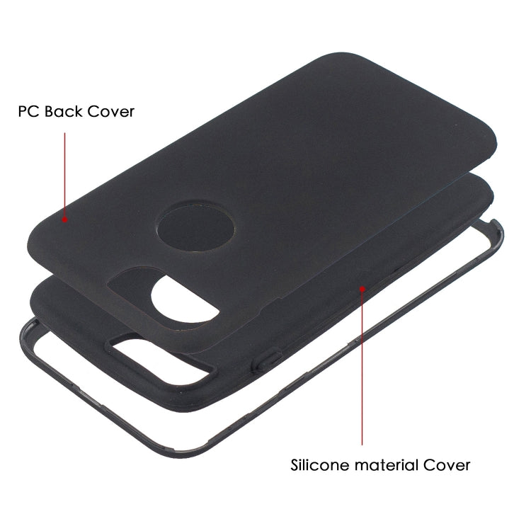 For iPhone 8 Plus / 7 Plus 3 in 1 Shockproof PC + Silicon Case