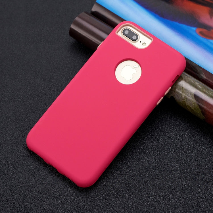 For iPhone 8 Plus / 7 Plus 3 in 1 Shockproof PC + Silicon Case