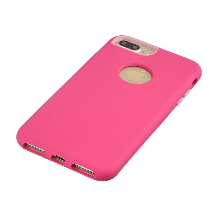 For iPhone 8 Plus / 7 Plus 3 in 1 Shockproof PC + Silicon Case