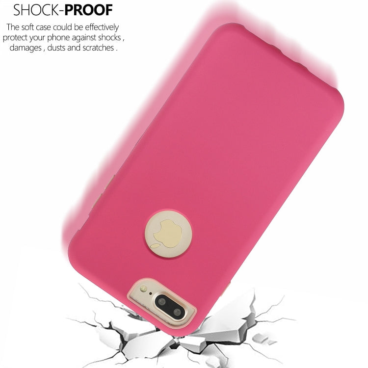 For iPhone 8 Plus / 7 Plus 3 in 1 Shockproof PC + Silicon Case