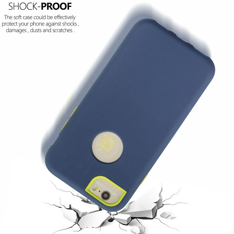 For iPhone 6s Plus / 6 Plus 3 in 1 Shockproof PC + Silicon Case