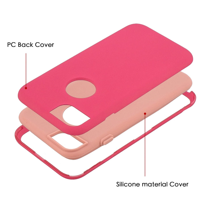 For iPhone 6s Plus / 6 Plus 3 in 1 Shockproof PC + Silicon Case