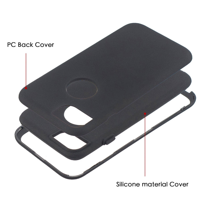 For iPhone 6s Plus / 6 Plus 3 in 1 Shockproof PC + Silicon Case