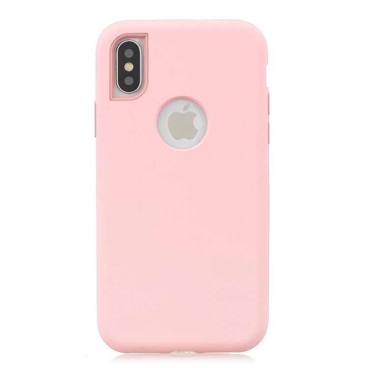 For iPhone X / XS 3 in 1 Shockproof PC + Silicon Case