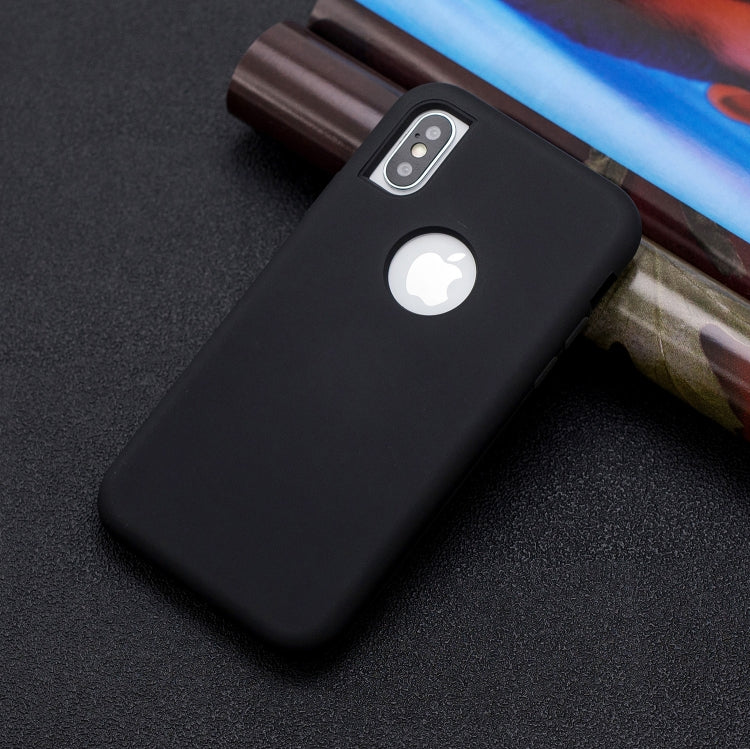 For iPhone X / XS 3 in 1 Shockproof PC + Silicon Case