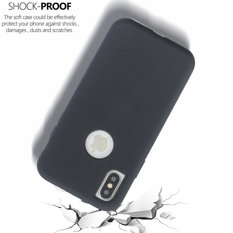 For iPhone X / XS 3 in 1 Shockproof PC + Silicon Case