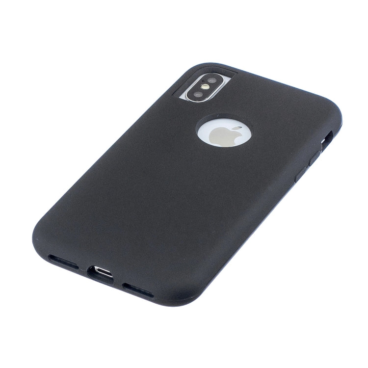 For iPhone XR 3 in 1 Shockproof PC + Silicon Case