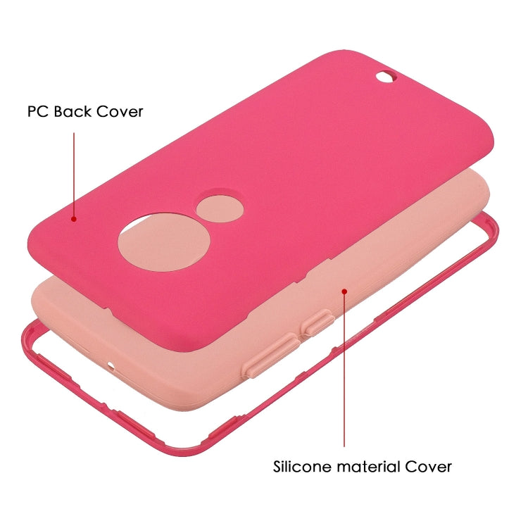 For Motorola Moto G7 3 in 1 Shockproof PC + Silicon Case
