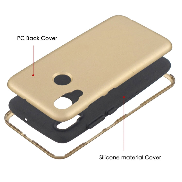 For Huawei P Smart (2019) 3 in 1 Shockproof PC + Silicon Case
