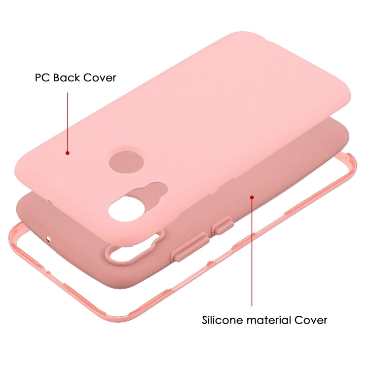 For Huawei P Smart (2019) 3 in 1 Shockproof PC + Silicon Case