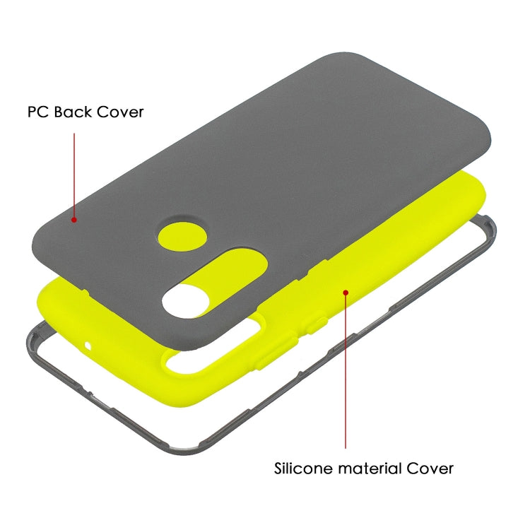 For Huawei P30 Lite 3 in 1 Shockproof PC + Silicon Case