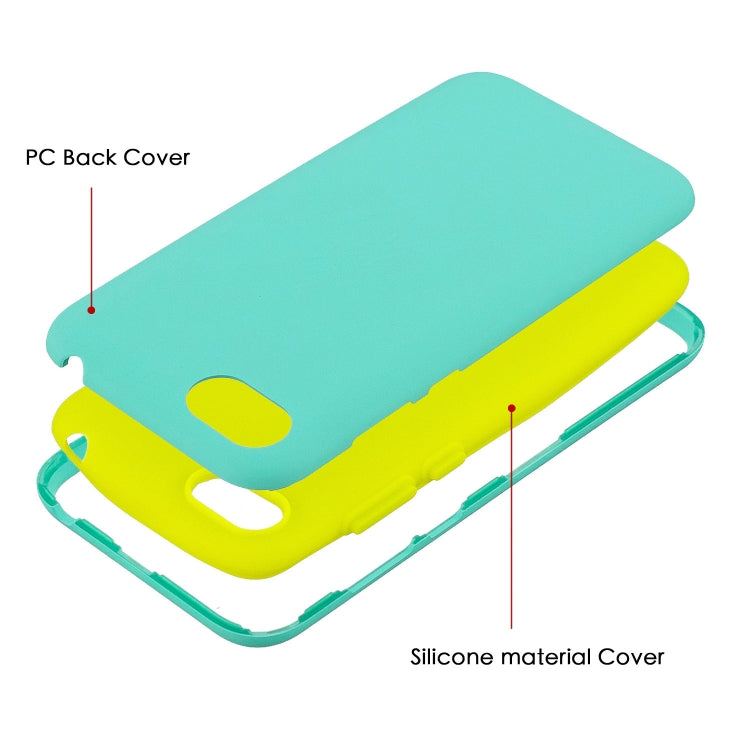 For Huawei Y5 (2018) 3 in 1 Shockproof PC + Silicon Case