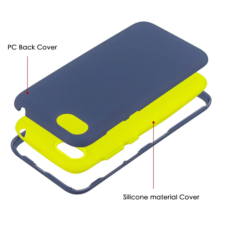 For Huawei Y5 (2018) 3 in 1 Shockproof PC + Silicon Case