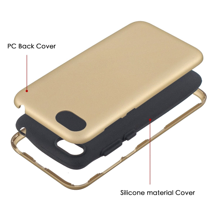 For Huawei Y5 (2018) 3 in 1 Shockproof PC + Silicon Case