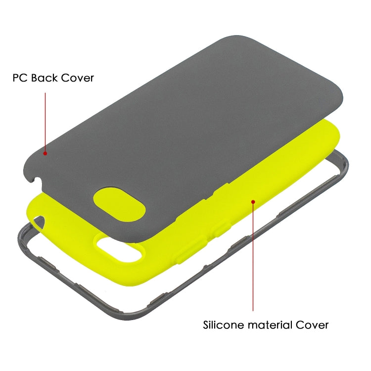 For Huawei Y5 (2018) 3 in 1 Shockproof PC + Silicon Case