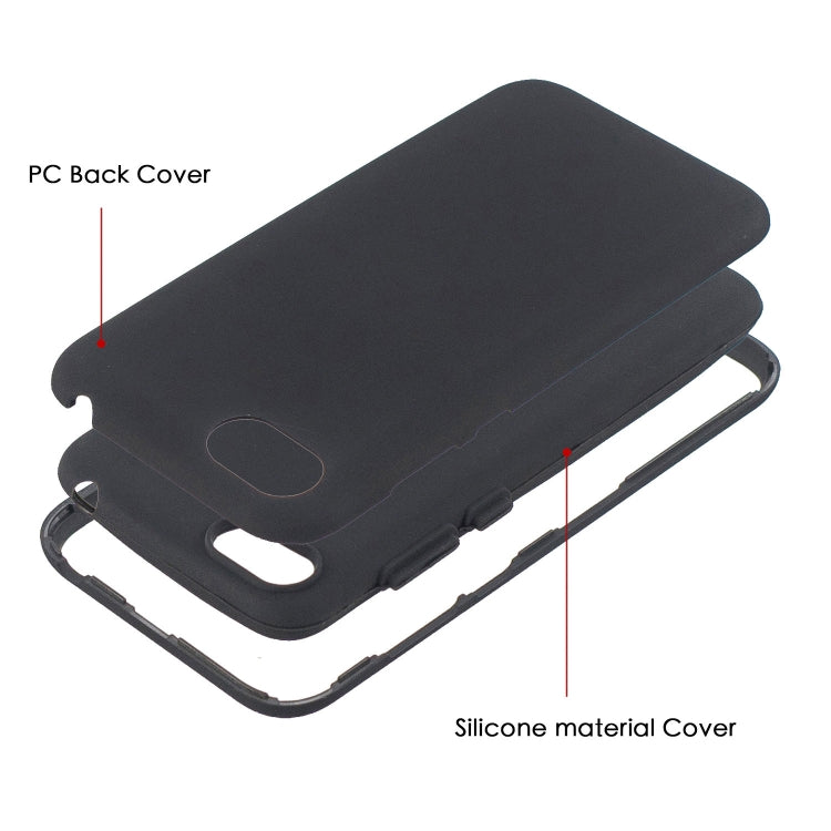 For Huawei Y5 (2018) 3 in 1 Shockproof PC + Silicon Case