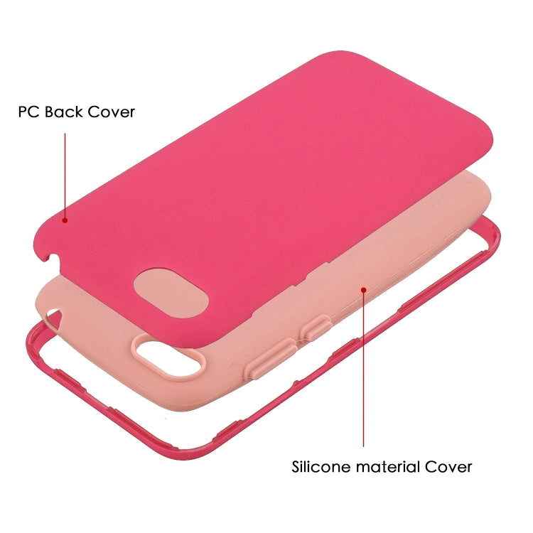 For Huawei Y5 (2018) 3 in 1 Shockproof PC + Silicon Case