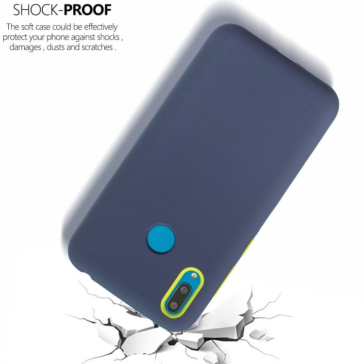 For Huawei Y6 (2019) 3 in 1 Shockproof PC + Silicon Case