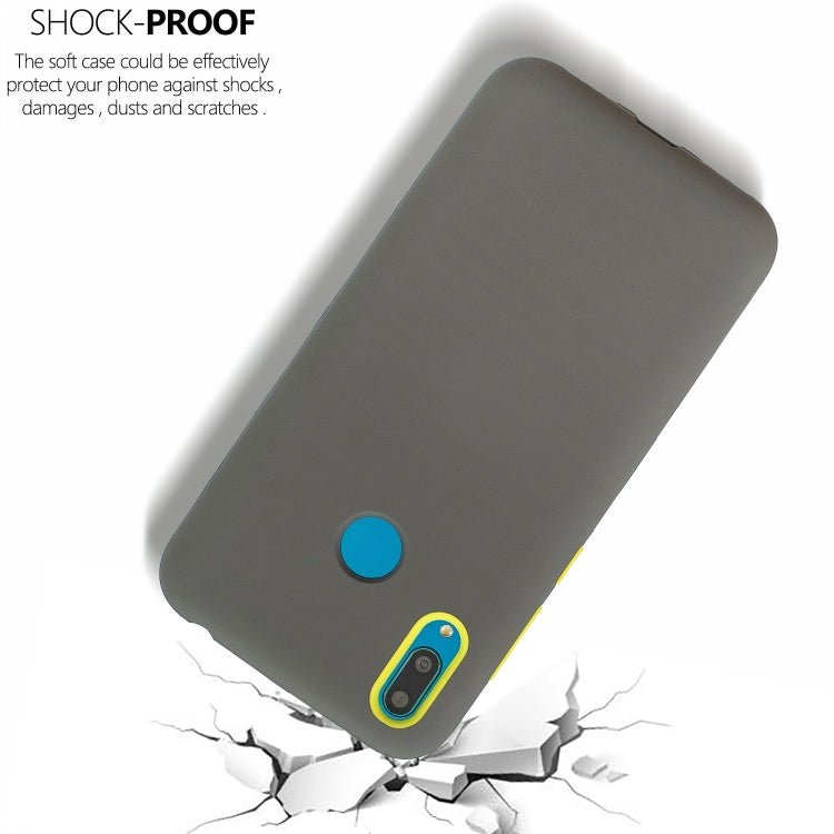 For Huawei Y6 (2019) 3 in 1 Shockproof PC + Silicon Case
