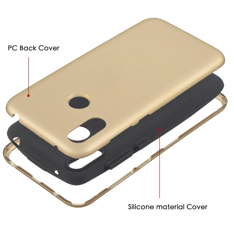 For Huawei Y7 (2019) 3 in 1 Shockproof PC + Silicon Case