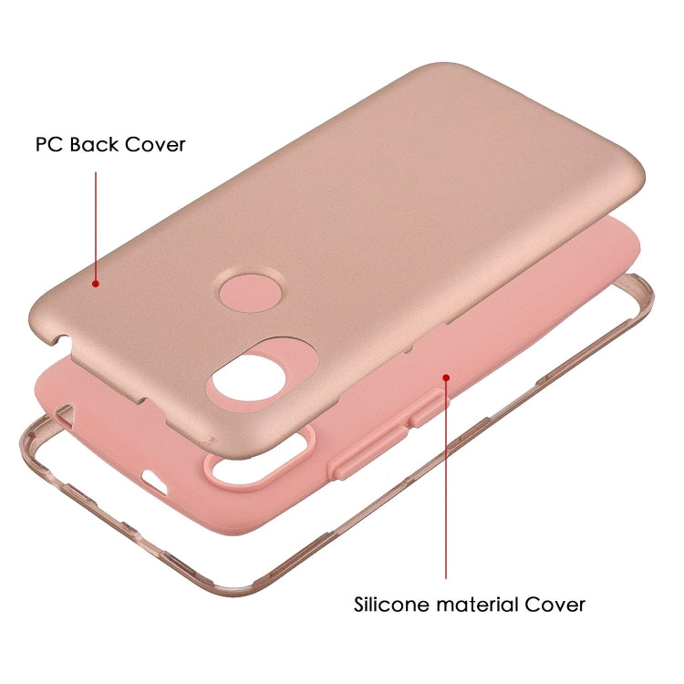 For Huawei Y7 (2019) 3 in 1 Shockproof PC + Silicon Case