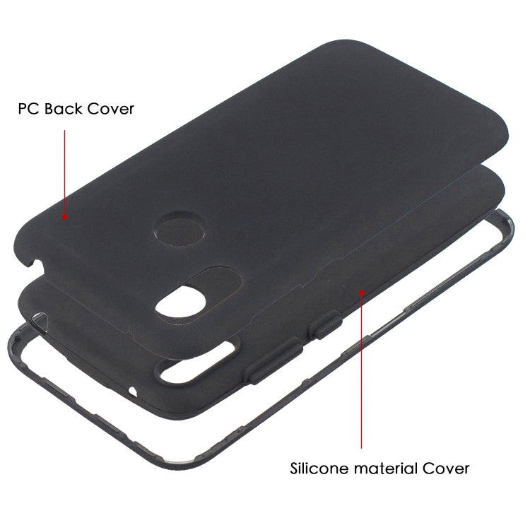 For Huawei Y7 (2019) 3 in 1 Shockproof PC + Silicon Case