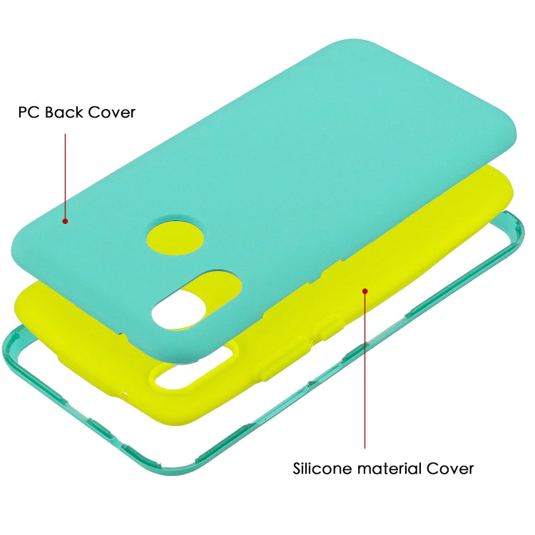 For Huawei Y9 (2019) 3 in 1 Shockproof PC + Silicon Case