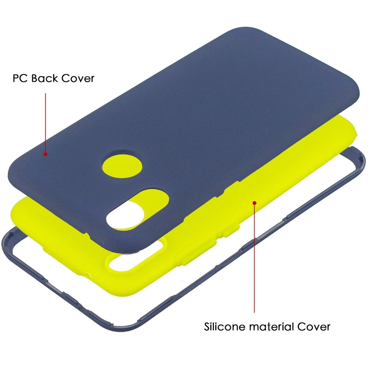 For Huawei Y9 (2019) 3 in 1 Shockproof PC + Silicon Case