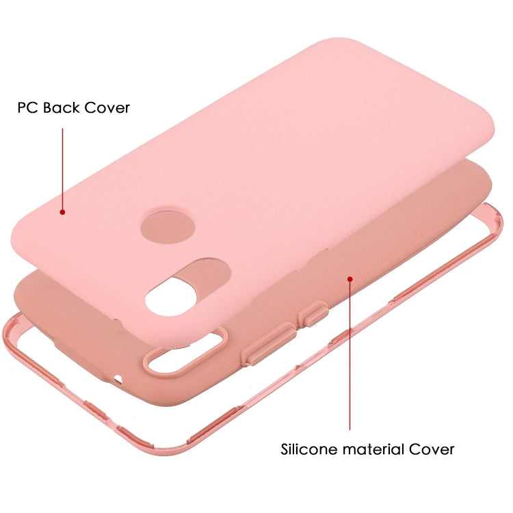 For Huawei Y9 (2019) 3 in 1 Shockproof PC + Silicon Case