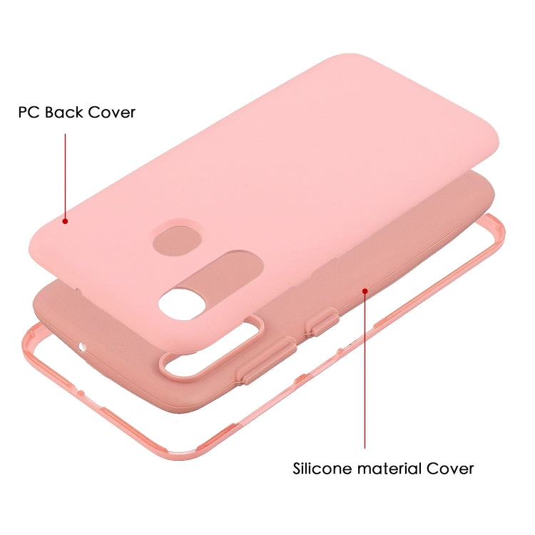 For Galaxy A20e 3 in 1 Shockproof PC + Silicon Case