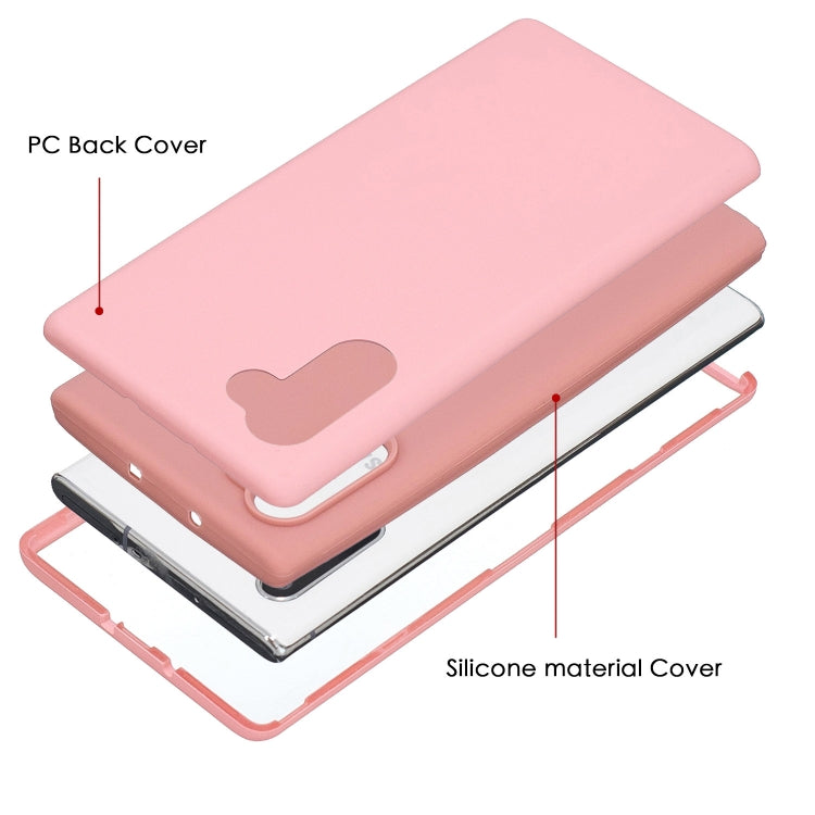 For Galaxy Note10 3 in 1 Shockproof PC + Silicon Case