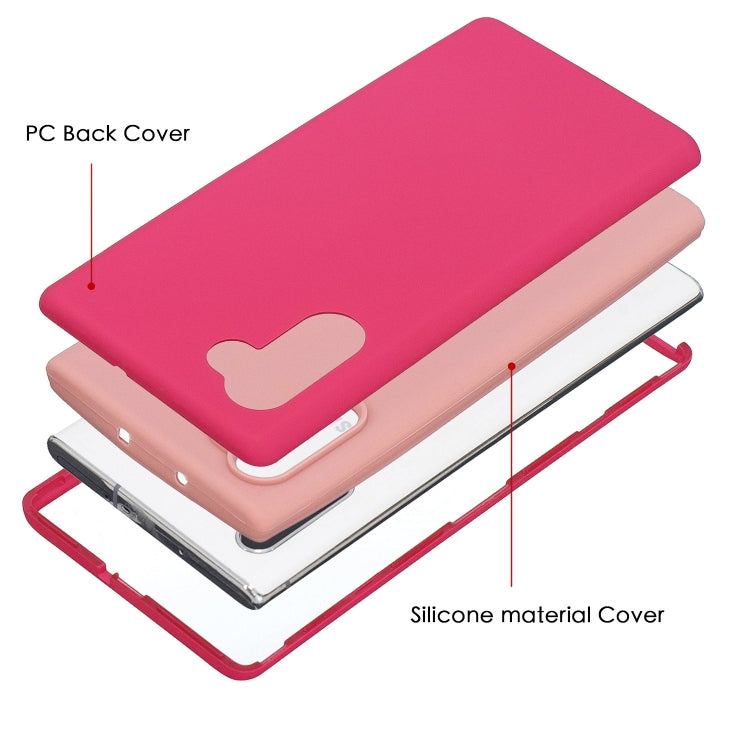 For Galaxy Note10 3 in 1 Shockproof PC + Silicon Case