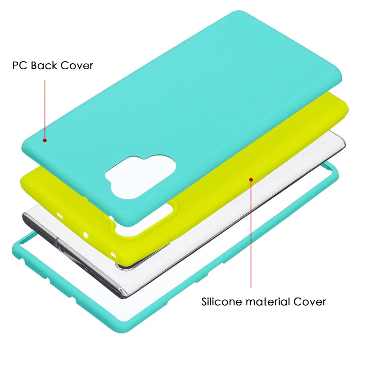 For Galaxy Note10+ 3 in 1 Shockproof PC + Silicon Case