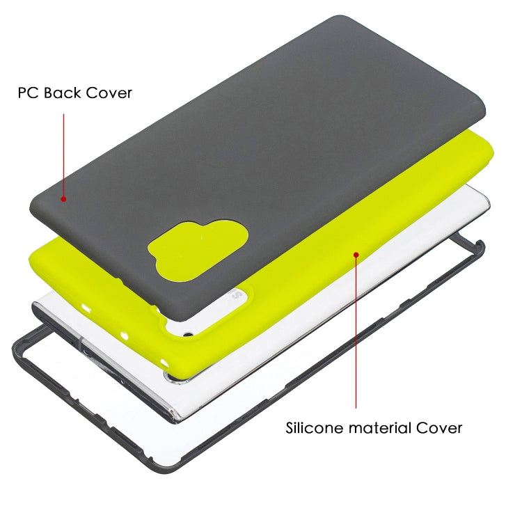 For Galaxy Note10+ 3 in 1 Shockproof PC + Silicon Case