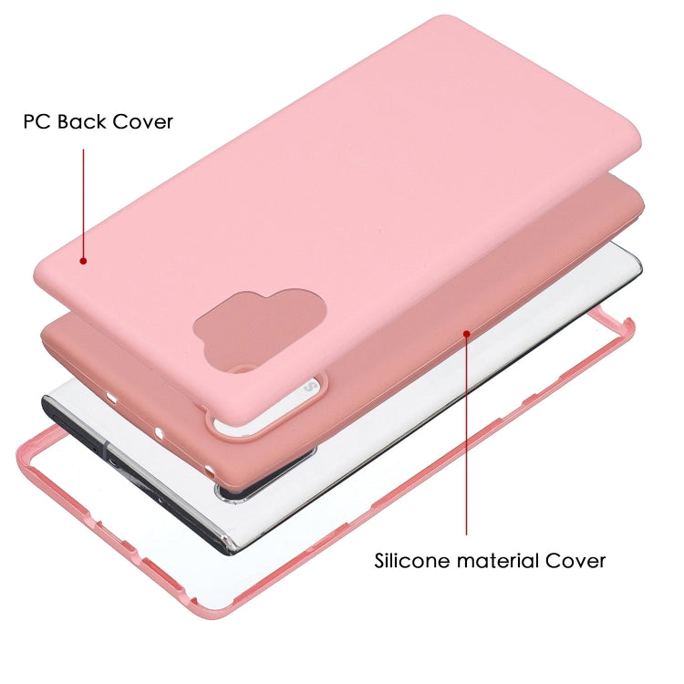 For Galaxy Note10+ 3 in 1 Shockproof PC + Silicon Case