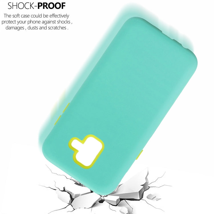 For Galaxy A6 (2018) 3 in 1 Shockproof PC + Silicon Case