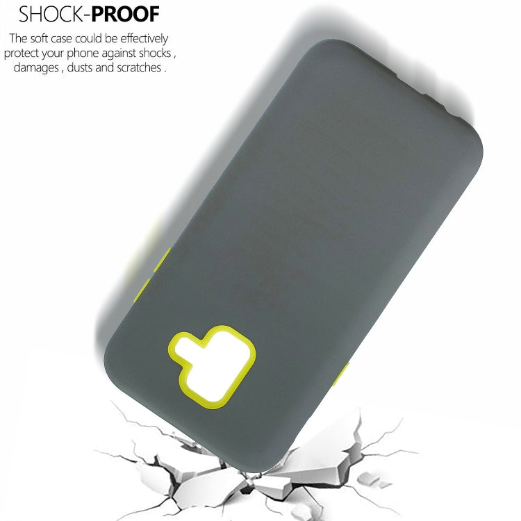 For Galaxy A6 (2018) 3 in 1 Shockproof PC + Silicon Case