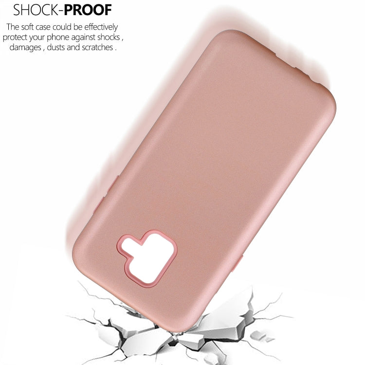 For Galaxy A6 (2018) 3 in 1 Shockproof PC + Silicon Case
