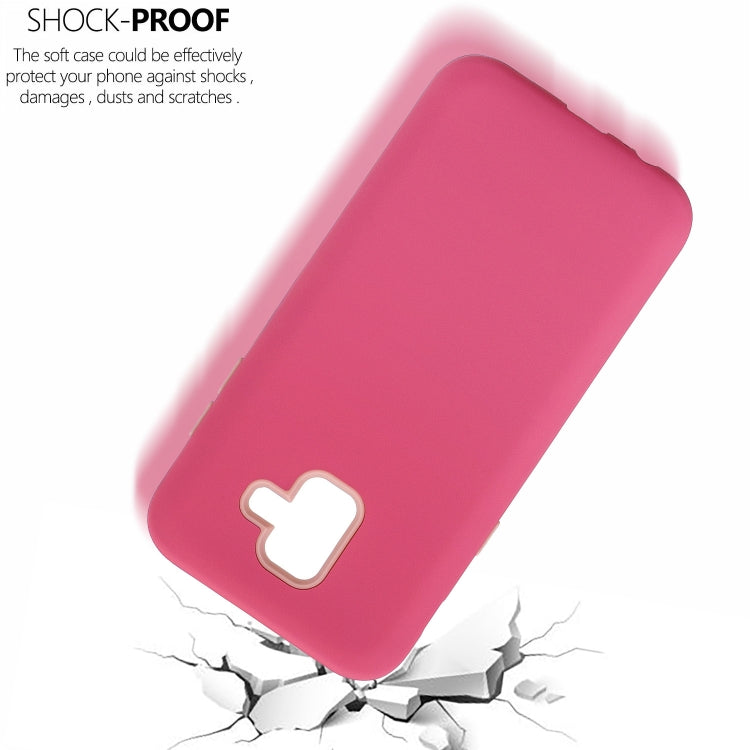 For Galaxy A6 (2018) 3 in 1 Shockproof PC + Silicon Case