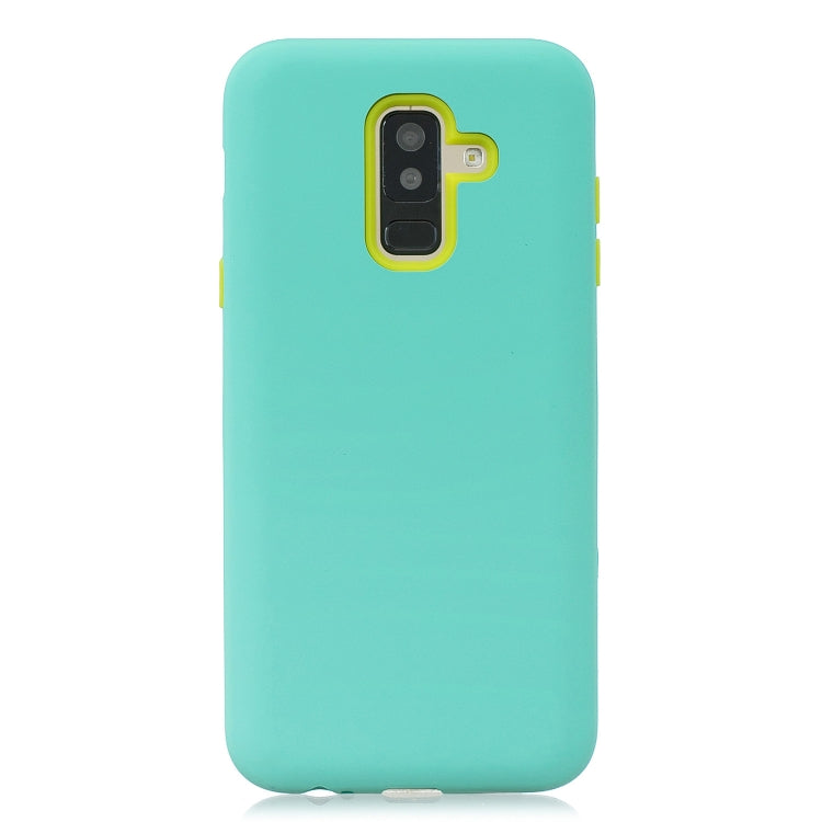 For Galaxy A6+ 3 in 1 Shockproof PC + Silicon Case